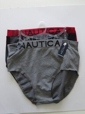 (#106) Women’s Nautica Super Soft High Waist Briefs 3 Pack